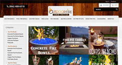 Desktop Screenshot of outdoorfireandpatio.com