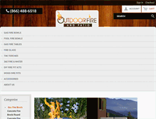 Tablet Screenshot of outdoorfireandpatio.com